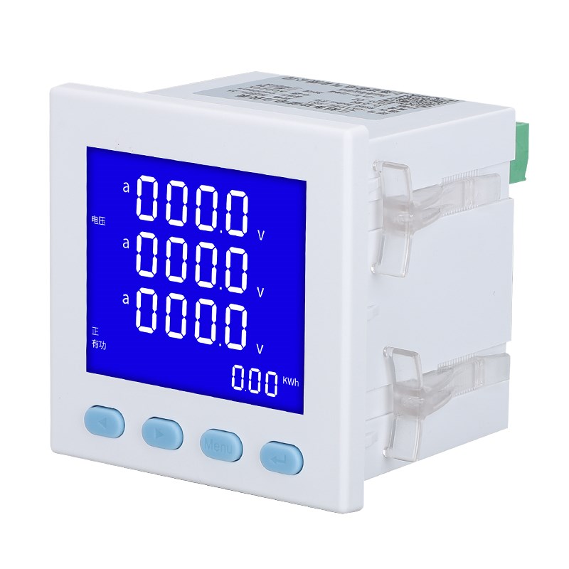 三相数显多功能电力仪表智能液晶电流电压功率频率电能RS485通讯