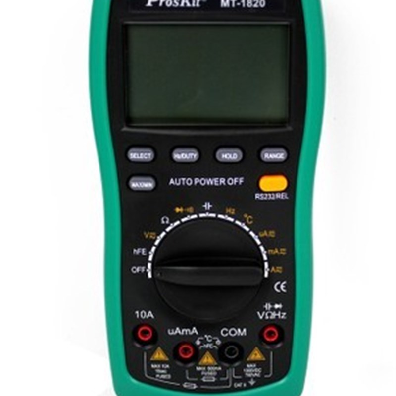 台湾宝工aMT-1820 3-5/6防烧型双数显连线型多功能万用表附USB