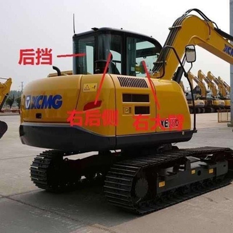 徐工XE75D/75DA/85C/85D/85DA挖掘机玻璃挡风前后天窗门钢化玻璃