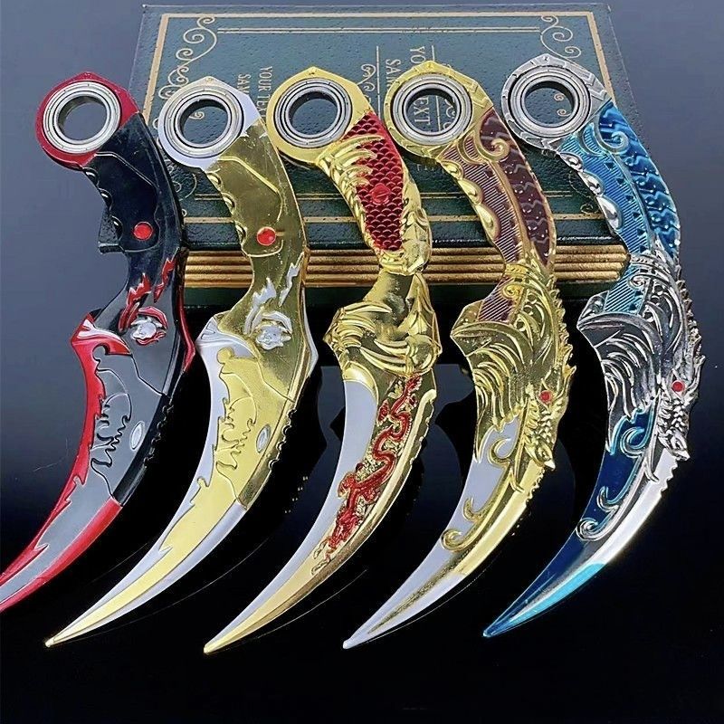 暗月双刺可旋转爪子双刺带轴承耍帅神器玩具周边模型儿童玩具