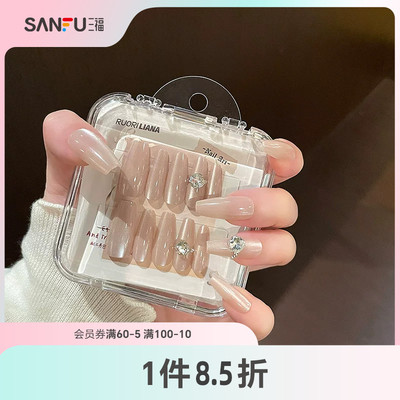 洛丽莲娜中长梯华丽手工穿戴甲美甲贴 839545