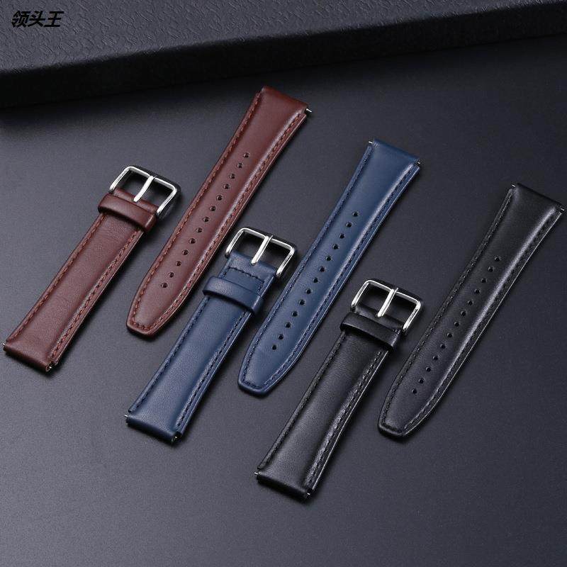 适用华为GT系列手表牛皮头层意大利牛皮手表表带真皮表带