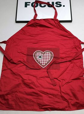 满20元包邮红色清洁围裙罩衣