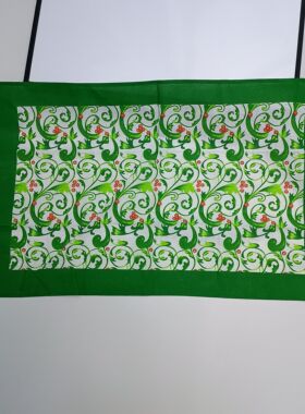 [挂布]tea towel茶巾软装欧式卷叶草绿色纯棉仿麻餐巾装饰伴手礼