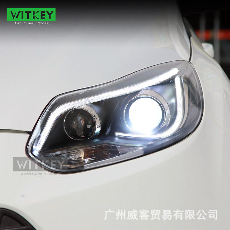 福特新福克斯大灯总成改装LED