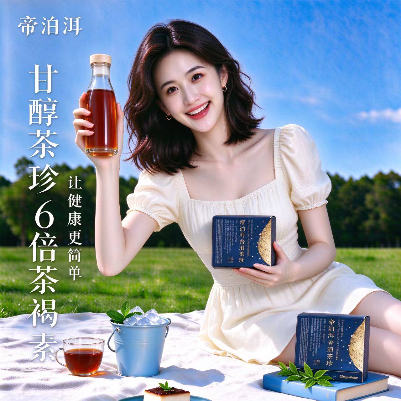 帝泊洱即溶甘醇10支装DOU小蓝盒