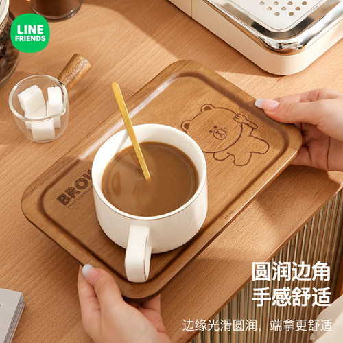 满朝佳布朗熊联名长方形木质托盘
