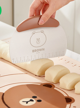 LINE FRIENDS面刀刮刀烘焙面团切刀刮片厨房切面揉面垫擀面杖套装