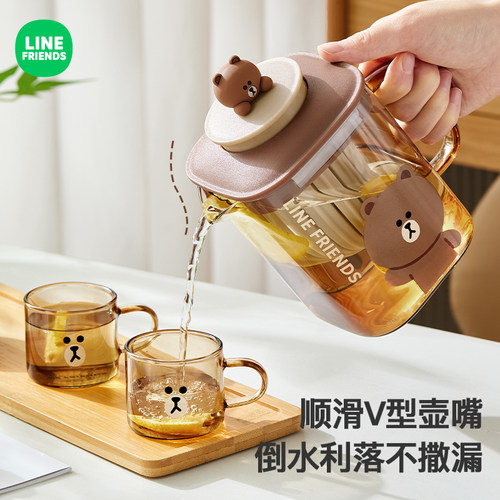 【LINE正版联名】家用玻璃冷水壶