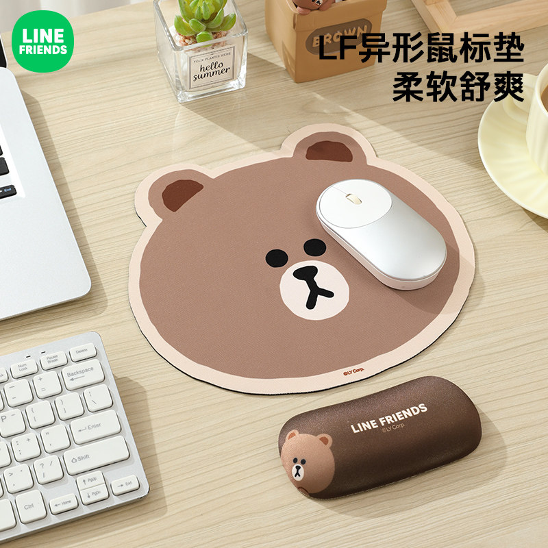 LINE正版联名防滑耐磨鼠标垫图片