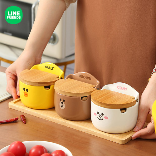 调料罐家用厨房陶瓷LINE联名款