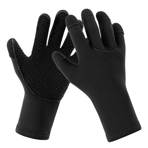 迷彩3mm游泳潜水手套男防滑耐磨指尖防刮钓鱼保暖防寒浮潜手套女