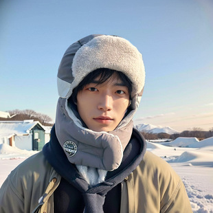 帽子男士滑雪帽户外护耳防风雷锋帽男冬季棉帽保暖飞行员防寒骑车
