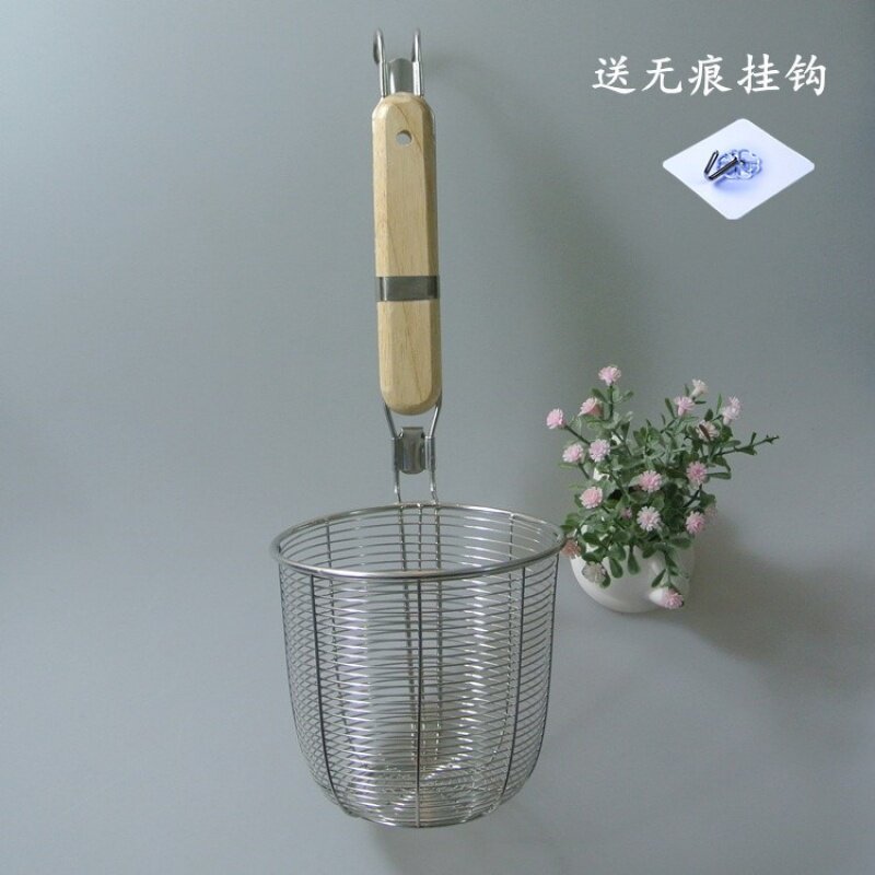 不锈钢粉篱加深漏勺 面条馄饨捞勺 麻辣烫捞煮米粉面勺烫汤粉工具