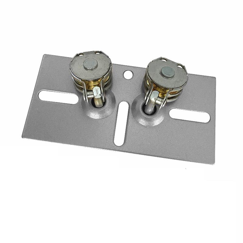 新款免打孔万向轮双杆万向滑轮手摇升降晾衣架配件维修定位转角器