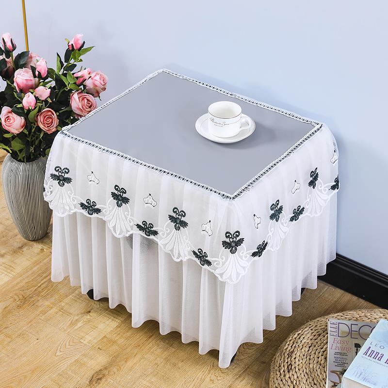 防水，防油，免洗，可擦拭，蕾丝，家用防尘，豪华皮革桌布，通用