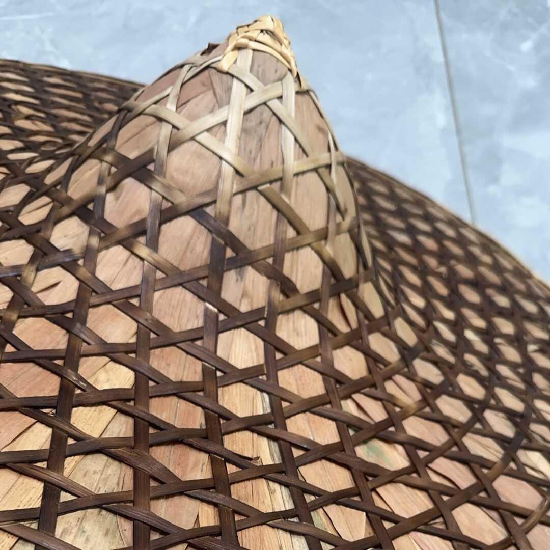 烟熏斗笠 70公分 竹编织品