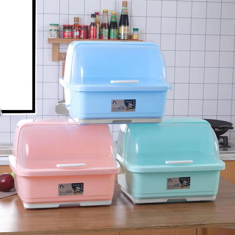 碗柜家用厨房简易出租房碗柜碗筷收纳盒装碗筷盘沥水架塑料放碗架