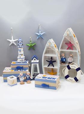 采购产品地中海装饰饰品，船柜，灯塔小家具，海洋风格海滩主题活