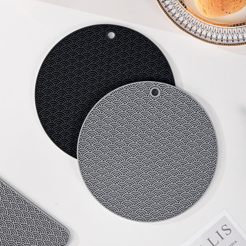 祥云纹防烫套装厨房微波炉烤箱隔热垫餐桌垫碗垫中式饭桌菜盘垫