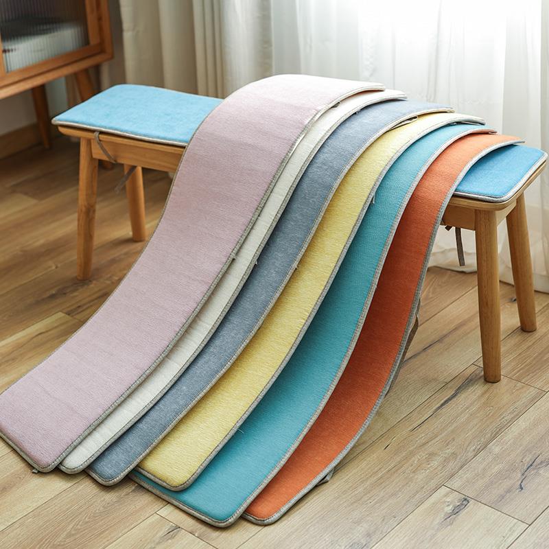 秋冬长凳垫子屁垫鞋柜坐垫加厚长椅凳柜座垫长方形舒适沙发垫定制