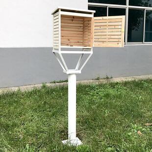 百叶箱放温度计湿度计用气象观测中学地理仪器野外环境测试四面百页箱及金属支架户外气象站地理教学实验器材