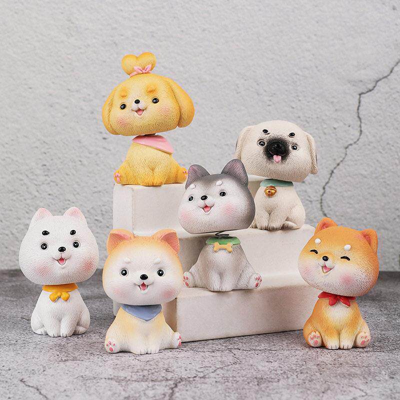 守护汪联盟树脂工艺品创意可爱萌宠狗狗家居装饰摆件摇头汽车摆件