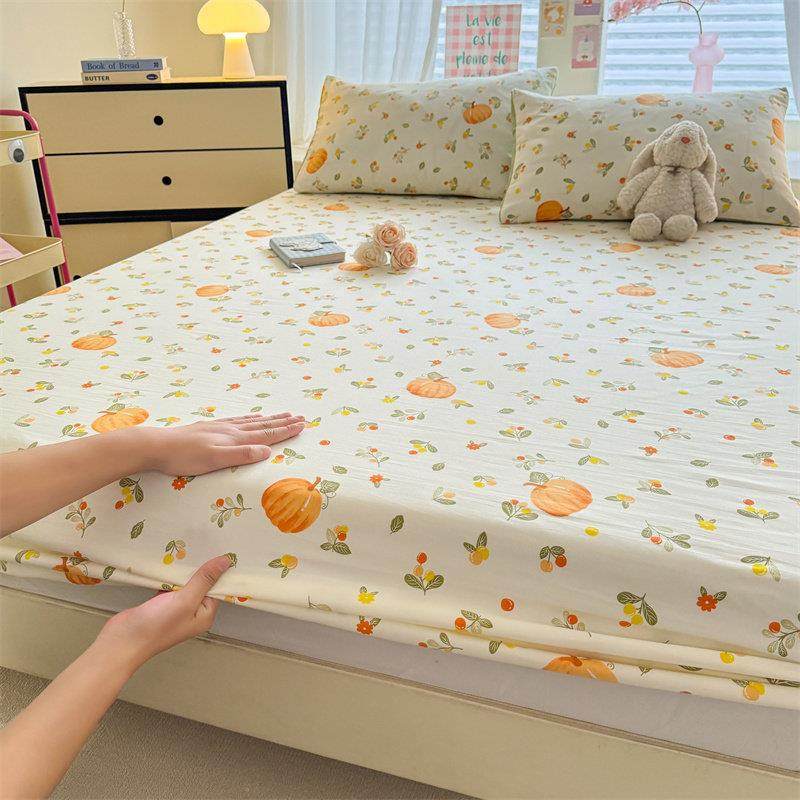 床笠单件ins小清新水洗棉全包防滑床垫保护套三件套家用双人床罩3,床上用品,床笠,淘宝优惠券,粉丝福利购,淘宝优惠卷