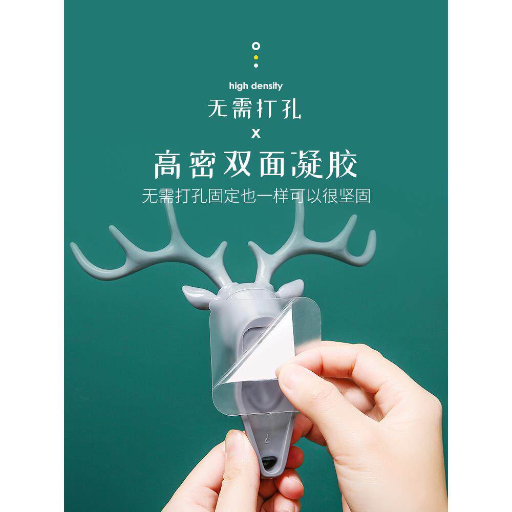 鹿角美式家居装饰挂钩墙上置物架壁挂创意墙面个性鹿头墙壁钥匙架