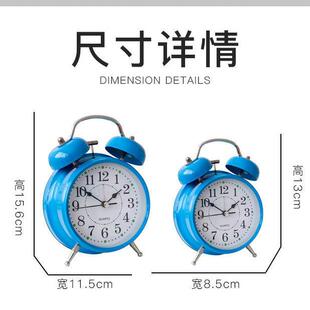 闹钟大音量创意超级无声枕头声音叫醒简约钟表起床变态巨响贪