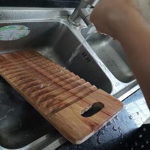 手握式搓板家用实木搓衣板衣板防滑防霉刷香樟木洗衣板小号木质