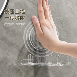 浴室卫生间联排吸盘挂钩免打孔强力承重真空无痕厨房门后墙壁粘钩