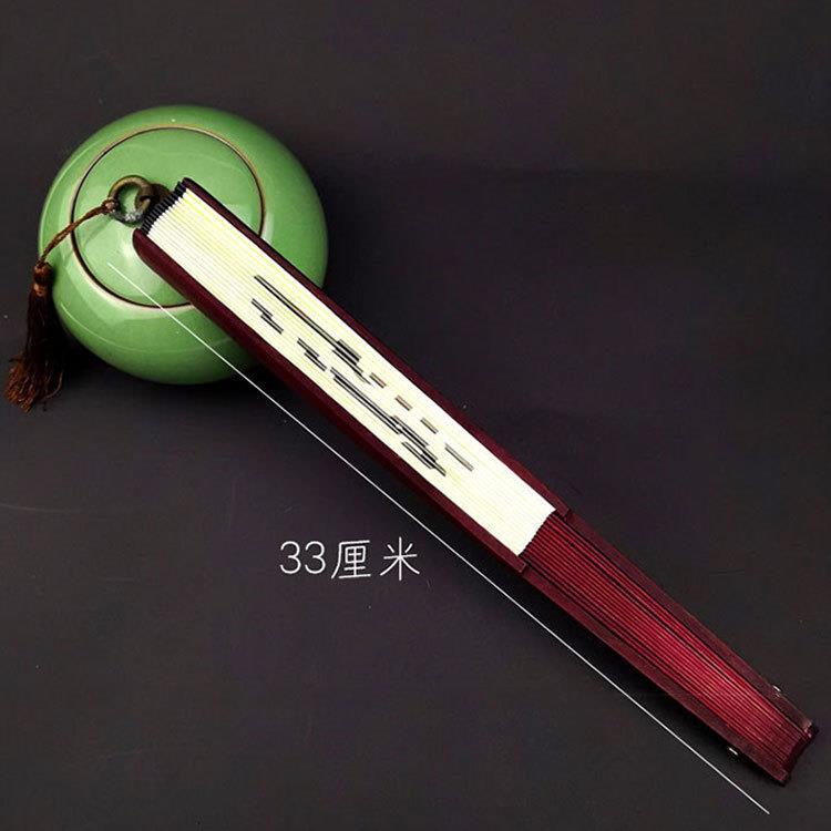 扇子折扇中国古风10寸男古典十寸男士竹质绢布风现货