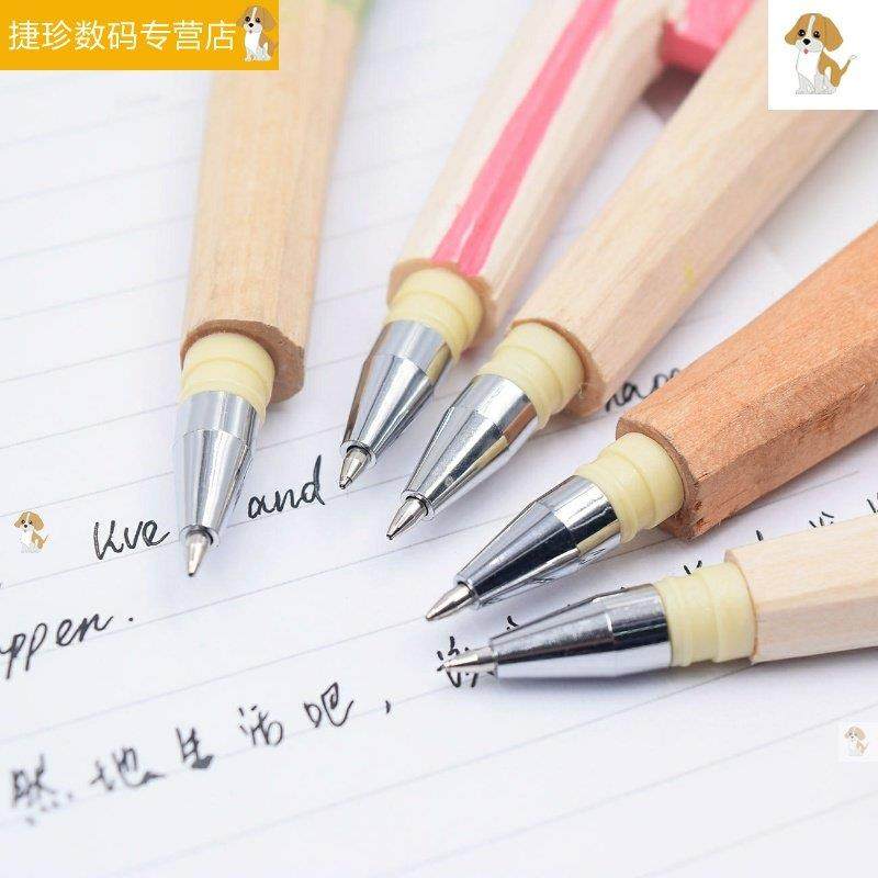 木头笔创意手工木雕笔学生水笔动物中性笔可爱卡通黑笔0.5m,文具电教/文化用品/商务用品,中性笔,淘宝优惠券,粉丝福利购,淘宝优惠卷
