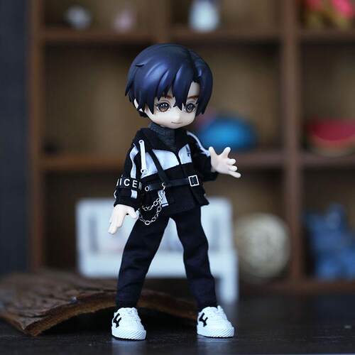 12分BJD 妖精体娃衣 D女D男  D妹UFDOLL P10 加长腿素体工装长裤