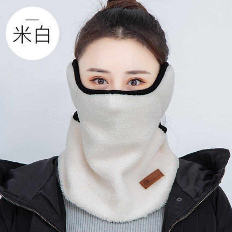 冬季新款保暖面罩男女加厚骑行护脸三合一口罩护耳护颈防尘口罩