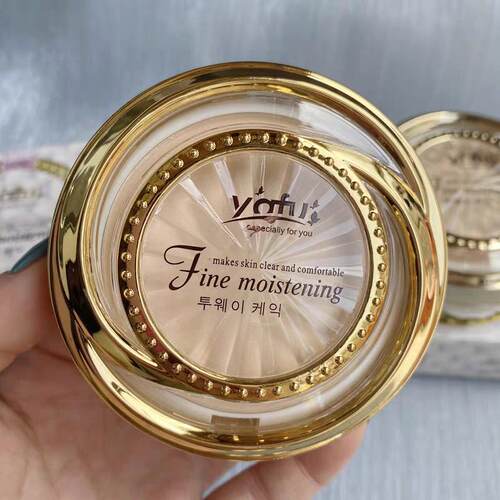 yafu雅芙粉饼两用保湿双层粉饼干粉湿粉提亮遮瑕湿粉底定妆粉26g