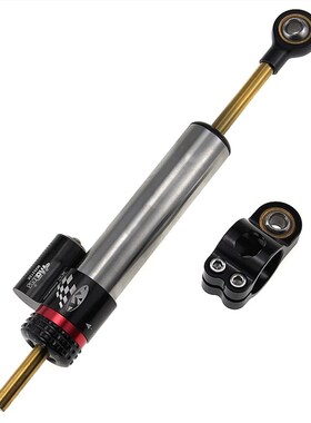 适用摩托车Versys650 Duke390 F800LGS改装方向阻尼器平衡杆钛尺