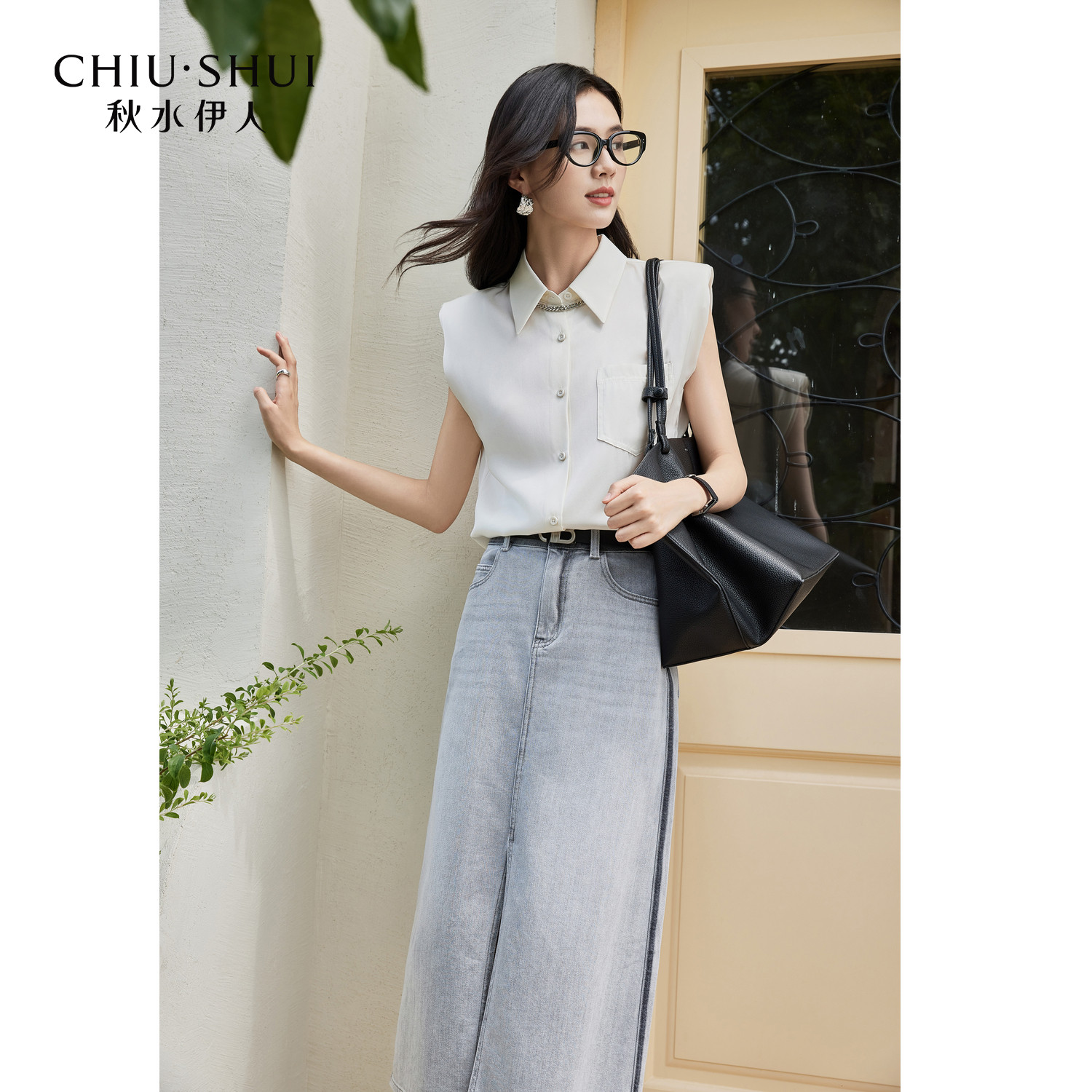 秋水伊人无袖无袖通勤