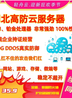 华中高防云服务器大配置云主机vps 100%CPU性能 不超开