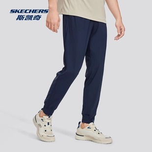 Skechers斯凯奇春季 百搭舒适P224M066 新男子运动休闲束脚针织长裤