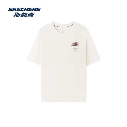 斯凯奇夏季男女情侣针织T恤衫