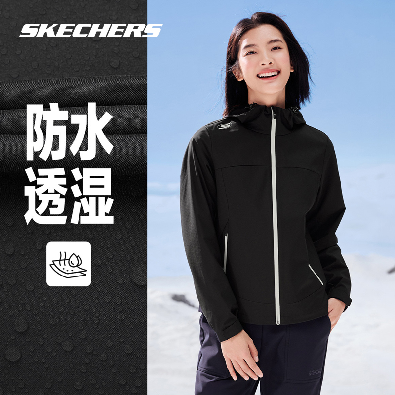 斯凯奇女子春季新款运动休闲外套