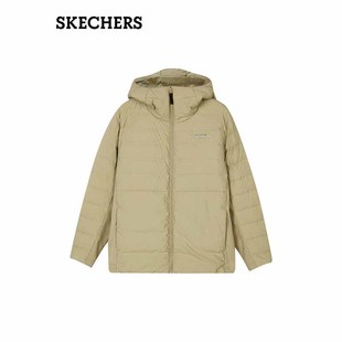 SKECHERS斯凯奇2024男子梭织短款 锁温保暖羽绒外套羽绒服L423M149