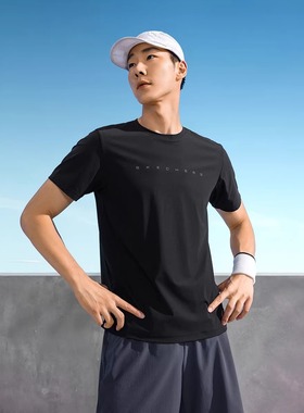 Skechers斯凯奇男士短袖衫针织短袖T恤衫简约流畅春夏季P224M047