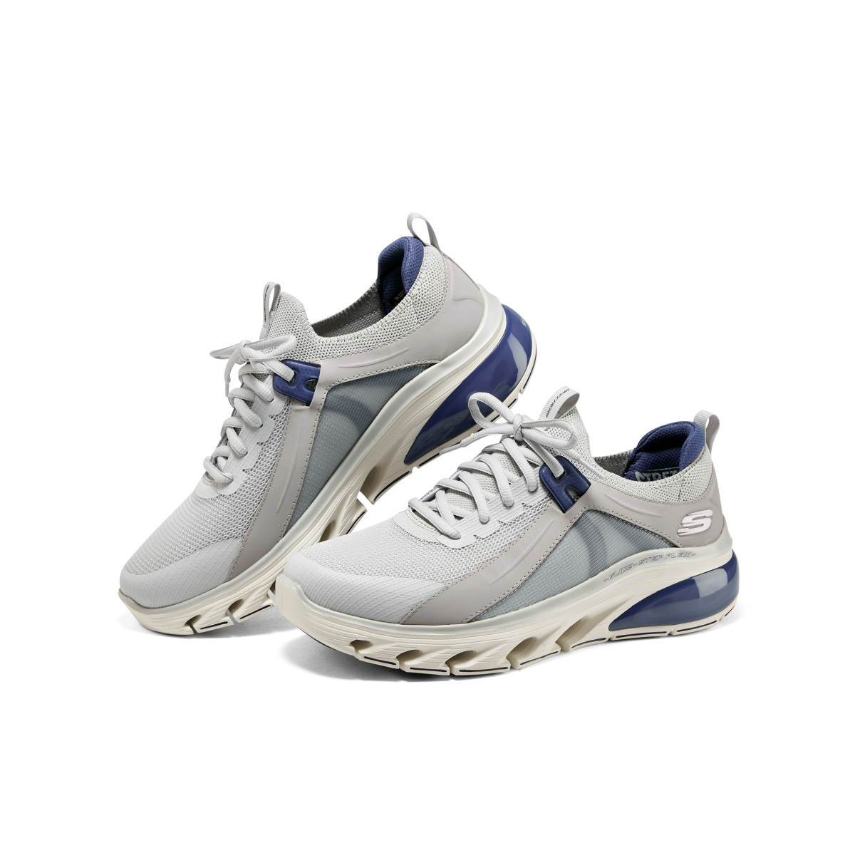Skechers缓震休闲男子系带运动鞋