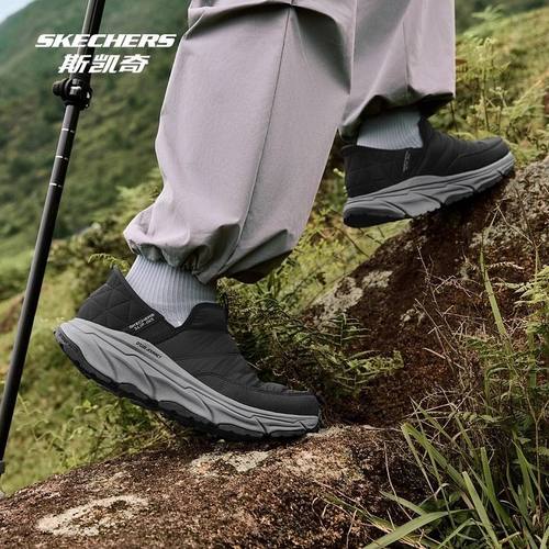 斯凯奇女鞋闪穿鞋户外登山一脚蹬