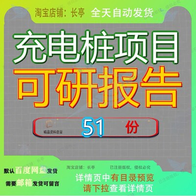 充电桩项目可研报告行性研究可报汽车交流总投资14000万元车行IC
