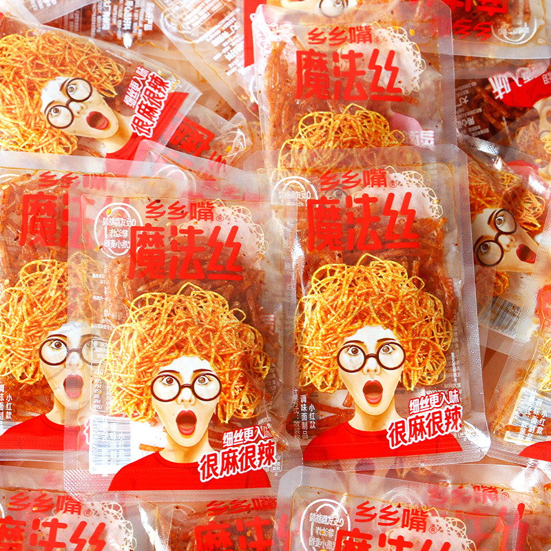 乡乡嘴魔法丝500g香辣条麻辣