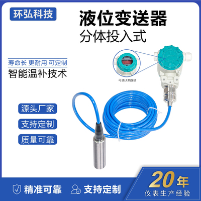 环弘分体投入式液位变送器